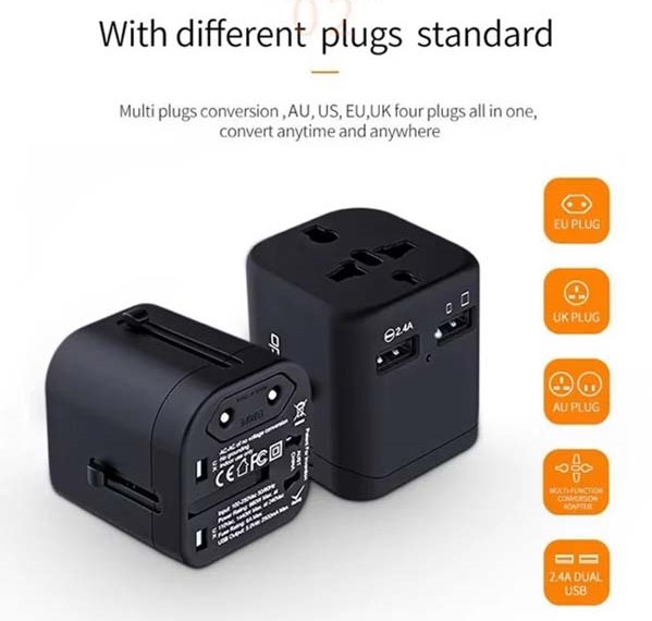 Mcdodo Dual USB Ports Universal Travel Adapter